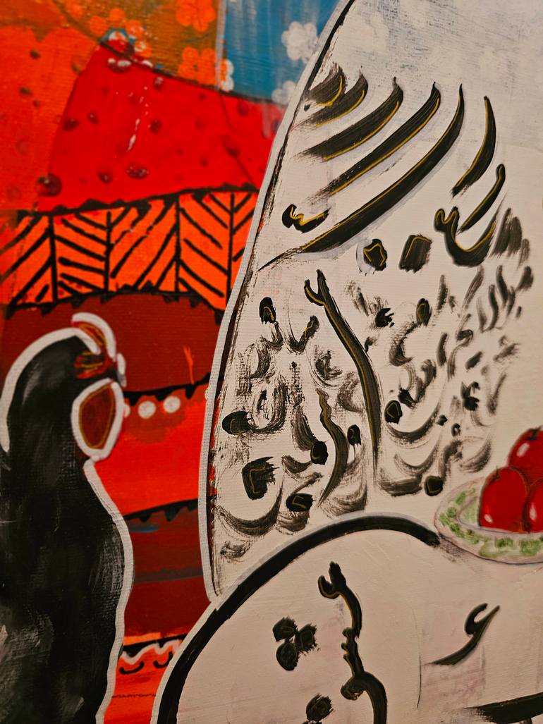 Original Fine Art Women Painting by Ghazal Ashrafian