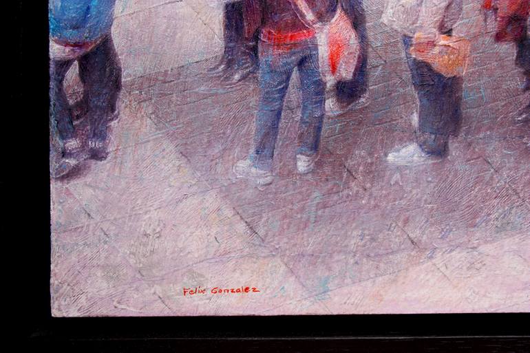 Original Figurative Men Painting by Felix Gonzalez Mateos