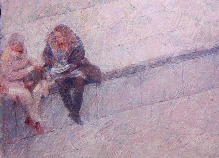 Original Figurative Men Painting by Felix Gonzalez Mateos