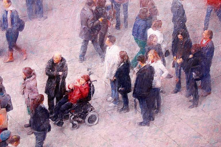 Original Figurative Men Painting by Felix Gonzalez Mateos