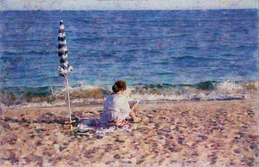 Original Beach Paintings by Felix Gonzalez Mateos