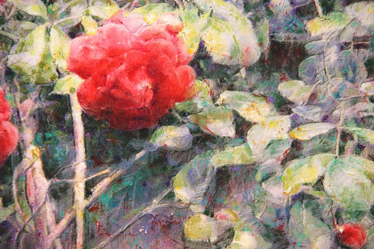 Original Figurative Floral Painting by Felix Gonzalez Mateos