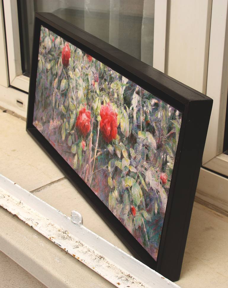 Original Figurative Floral Painting by Felix Gonzalez Mateos