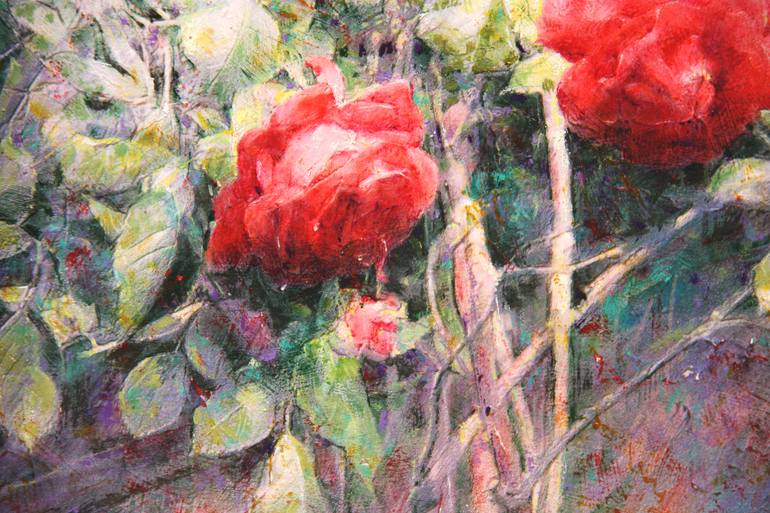 Original Figurative Floral Painting by Felix Gonzalez Mateos