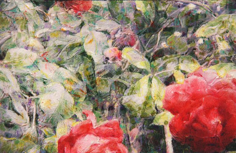 Original Figurative Floral Painting by Felix Gonzalez Mateos