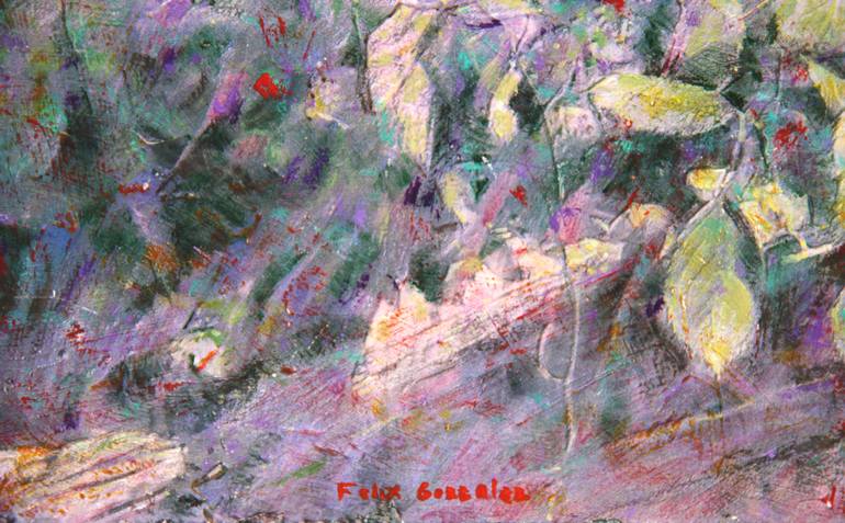 Original Figurative Floral Painting by Felix Gonzalez Mateos