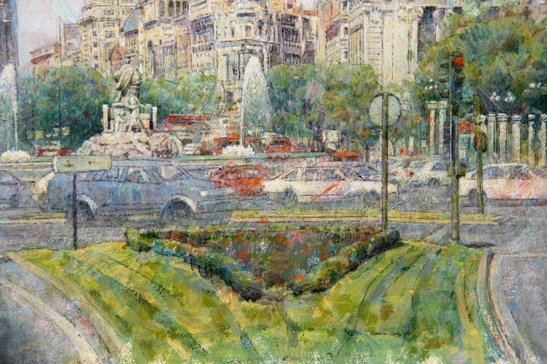 Original Figurative Cities Painting by Felix Gonzalez Mateos