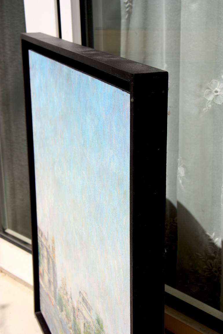 Original Figurative Cities Painting by Felix Gonzalez Mateos