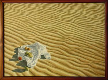 Original Figurative Beach Paintings by Felix Gonzalez Mateos