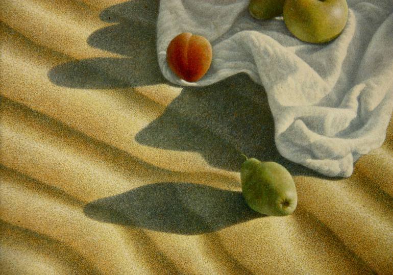Original Figurative Beach Painting by Felix Gonzalez Mateos