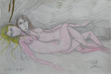Original Figurative Erotic Drawings by Mathieu Zeitindjioglou