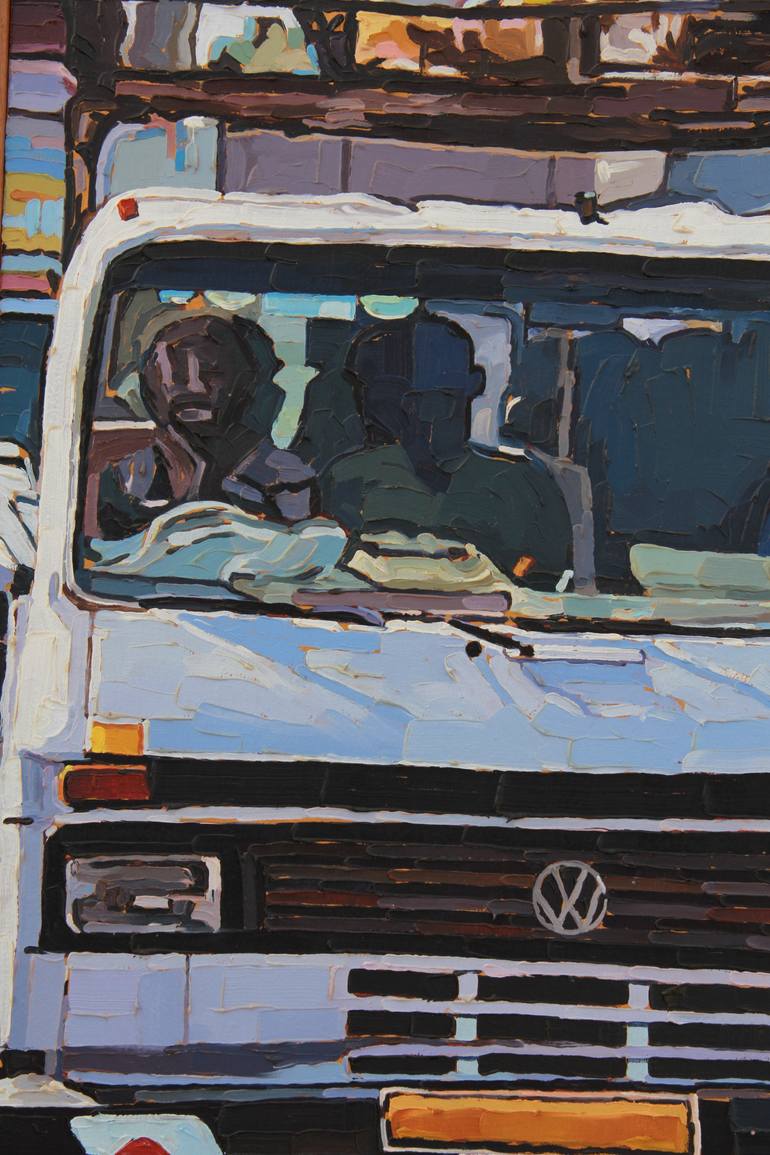 Original Abstract Expressionism Landscape Painting by Theophilus Lantei Mills