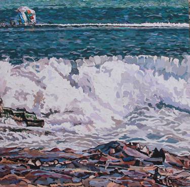 Original Fine Art Seascape Paintings by Theophilus Lantei Mills