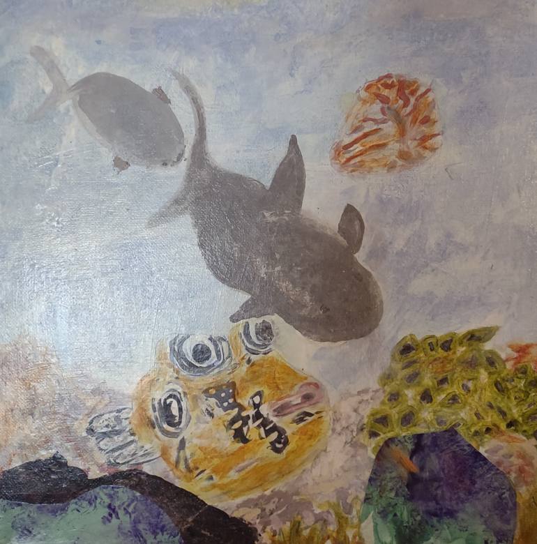 Original Conceptual Animal Painting by Suzanne Berthier