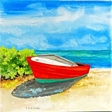 Original Boat Paintings by Carole Valle
