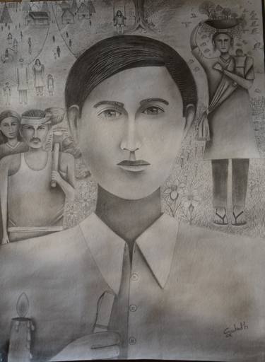 Original Realism Portrait Drawings by subodh singh