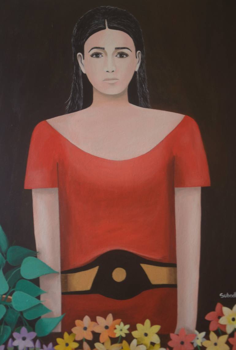 Original Portrait Painting by subodh singh