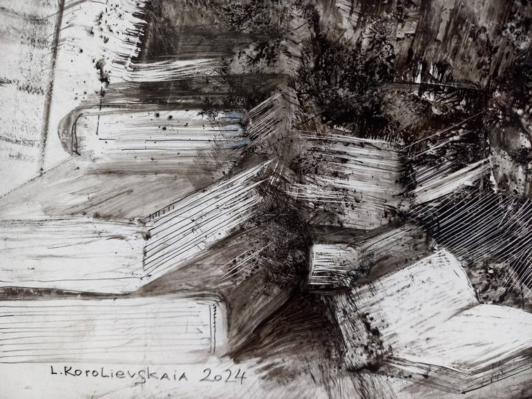 Original Symbolism Cinema Drawing by Lana Korolievskaia