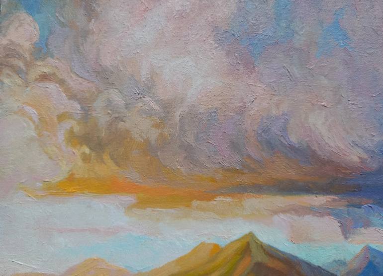 Original Symbolism Landscape Painting by Lana Korolievskaia