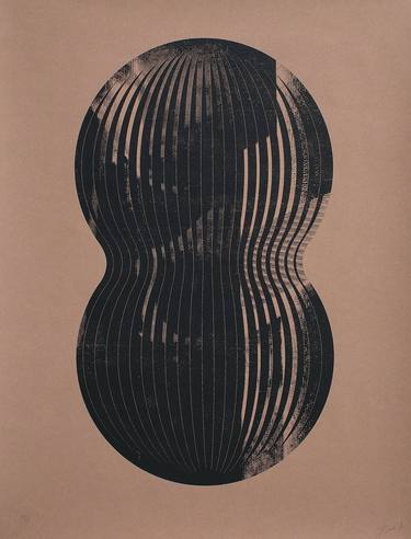 Original Abstract Geometric Printmaking by Istvan Dukai