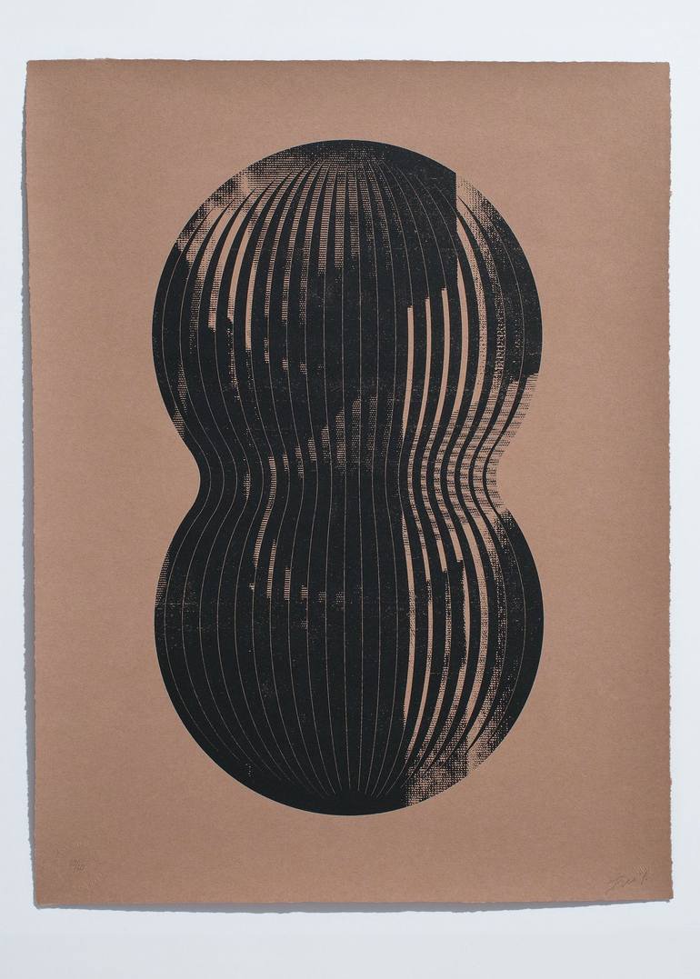 Original Abstract Geometric Printmaking by Istvan Dukai