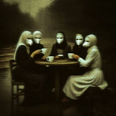Original Portraiture Fantasy Mixed Media by Felipe Hueb