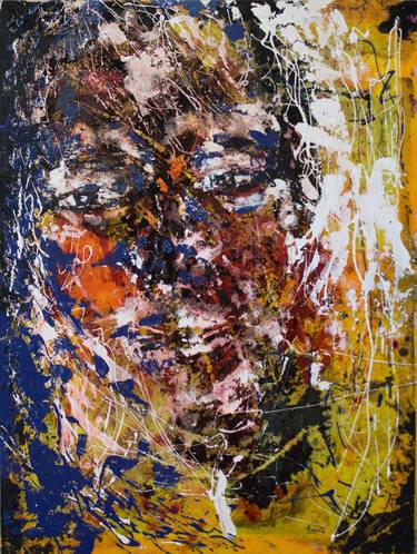 Original Abstract Expressionism Men Paintings by Augusta Cesana