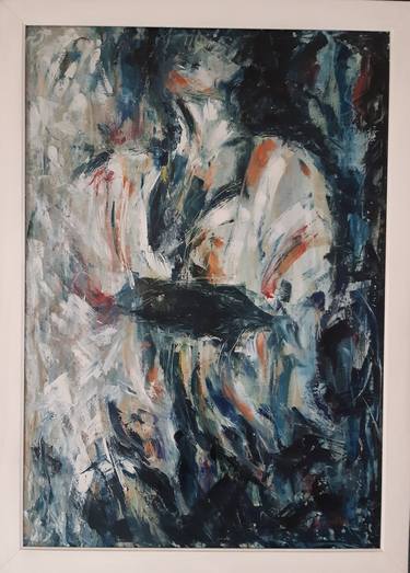 Original Abstract Expressionism Women Paintings by Augusta Cesana