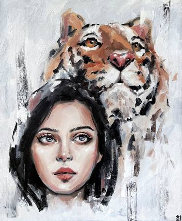 Print of Figurative Portrait Paintings by Marina Ogai