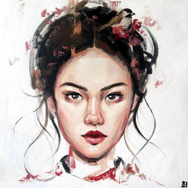 Print of Portraiture Portrait Paintings by Marina Ogai