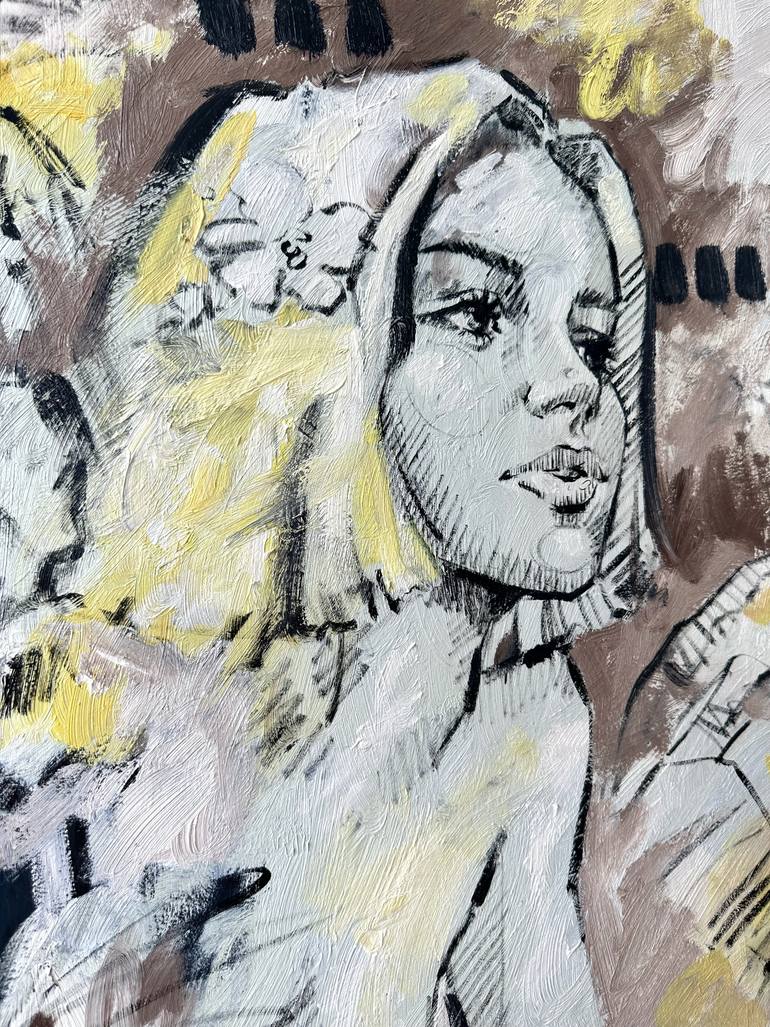 Original Abstract People Painting by Marina Ogai