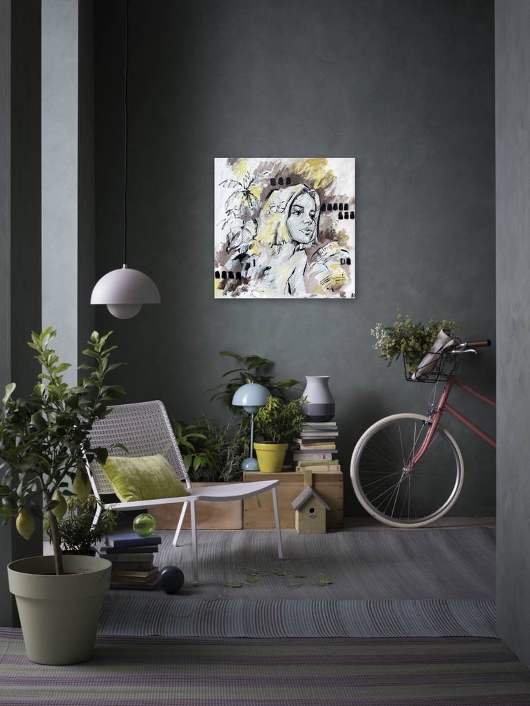 Original Abstract People Painting by Marina Ogai