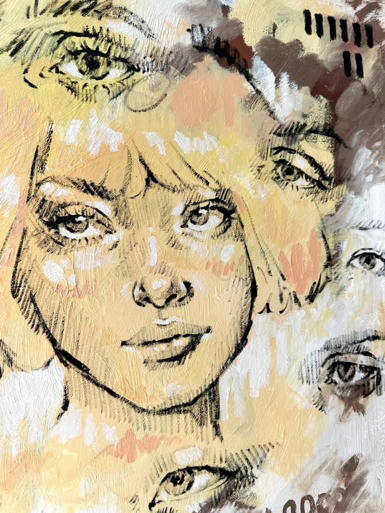 Original Portraiture People Painting by Marina Ogai