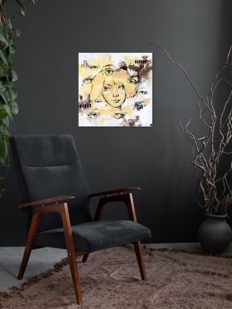 Original Portraiture People Painting by Marina Ogai