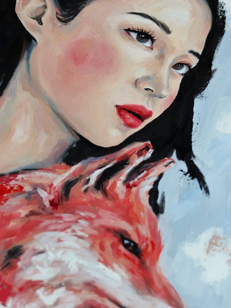 Original Figurative Portrait Painting by Marina Ogai