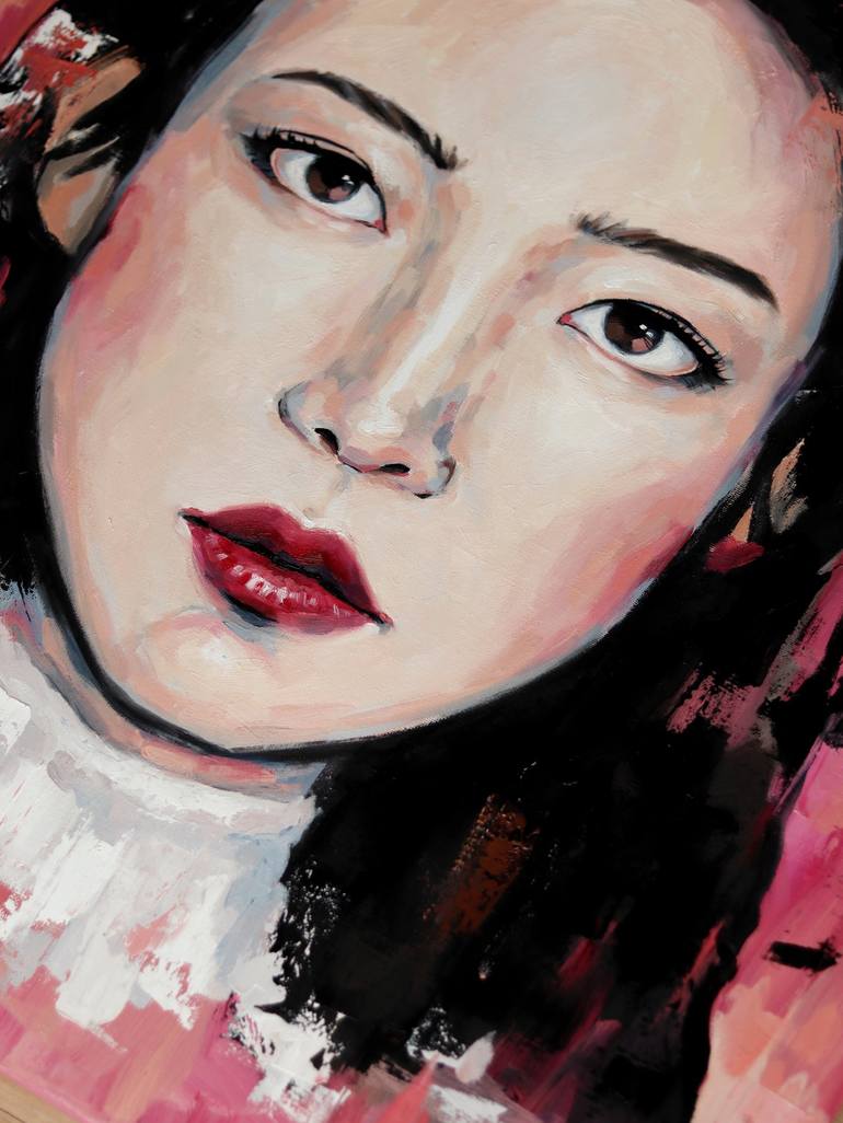Original Realism Portrait Painting by Marina Ogai