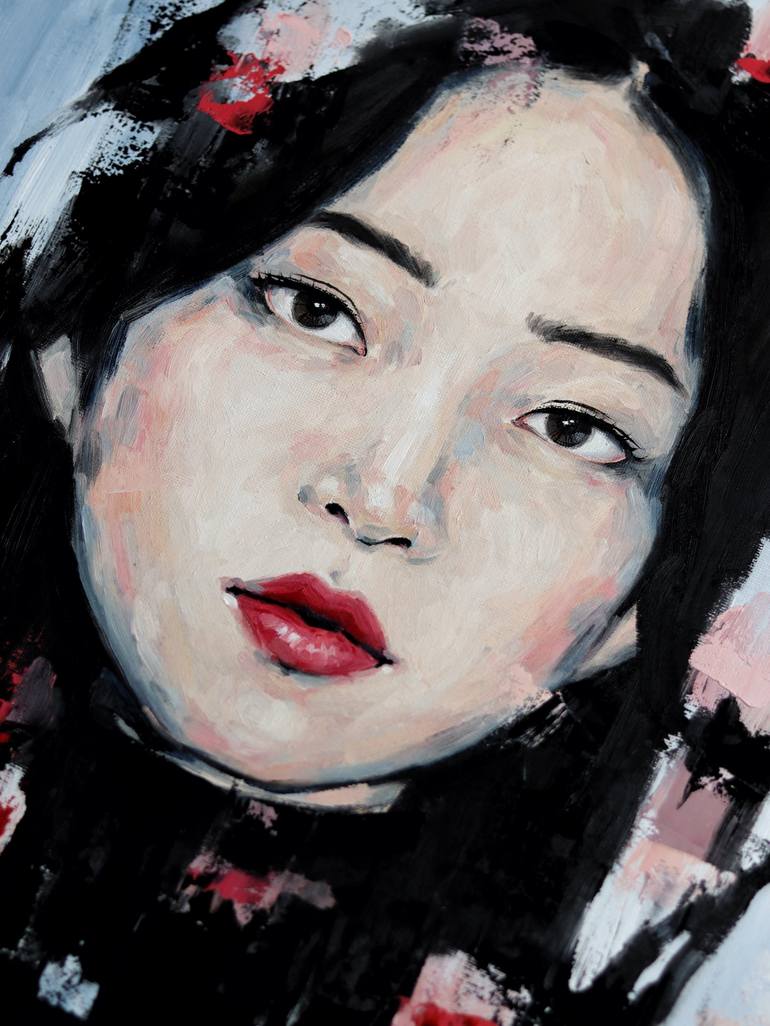Original Portrait Painting by Marina Ogai