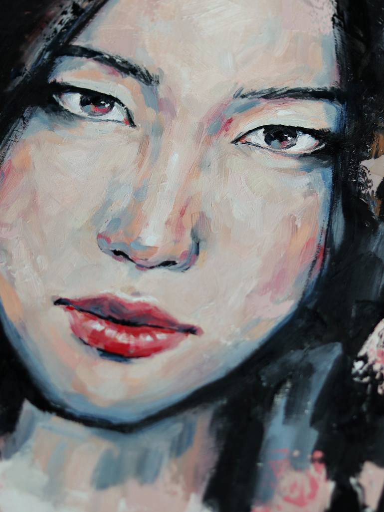 Original Portrait Painting by Marina Ogai