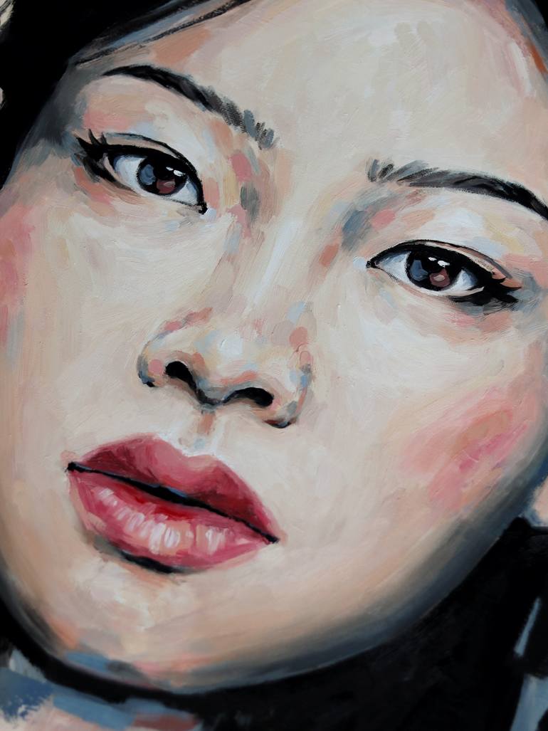 Original Modernism People Painting by Marina Ogai