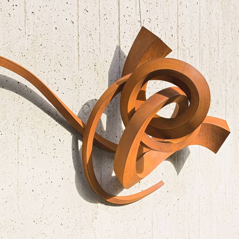 Original Geometric Abstract Sculpture by Faxe M Müller