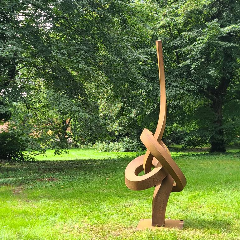 Original Modernism Abstract Sculpture by Faxe M Müller