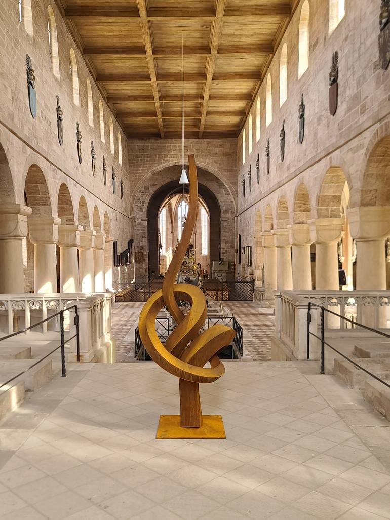 Original Modernism Abstract Sculpture by Faxe M Müller