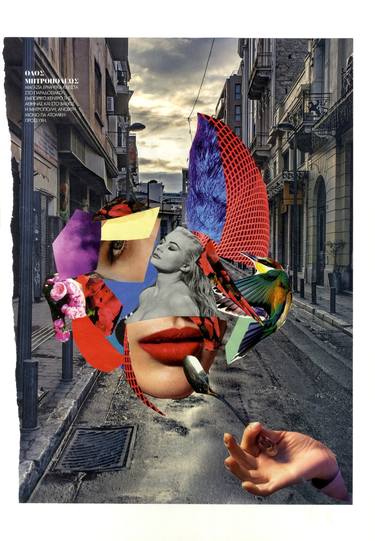 Original Abstract Collage by Nassia Kalypso Zei