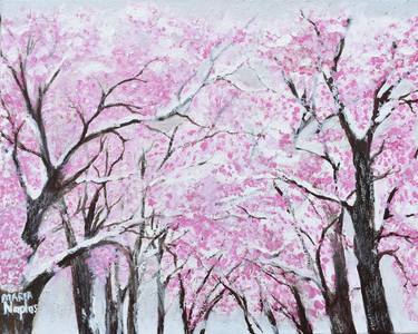 Original Fine Art Tree Paintings by Maria Naples