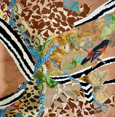 Original Abstract Nature Collage by Maria Naples