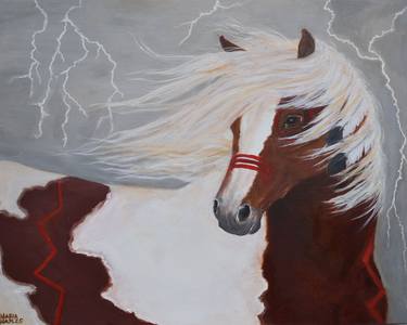 Original Fine Art Horse Paintings by Maria Naples