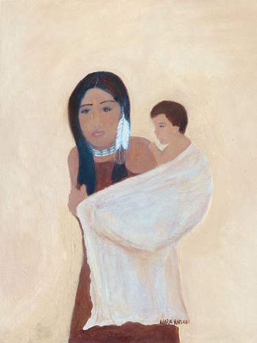 “NATIVE AMERICAN MOTHER &CHILD” thumb