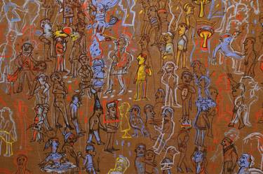 Original Figurative People Paintings by Liliana Golubinsky