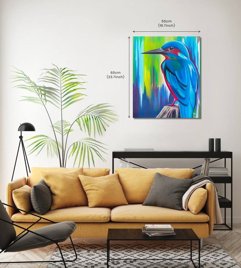 Original Abstract Animal Painting by Bukhary Mahadi