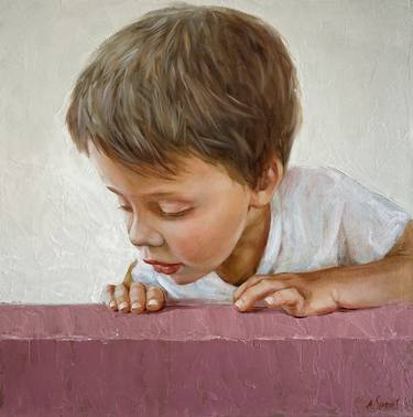 Original Portraiture Children Paintings by Anna Speirs